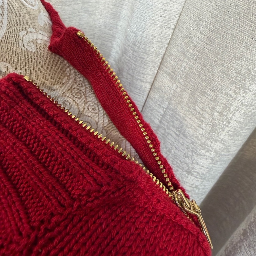 Susan Graver Red Cold Shoulder Knit Sweater Women’s 3X Cotton Blend Pullover - Picture 5 of 12